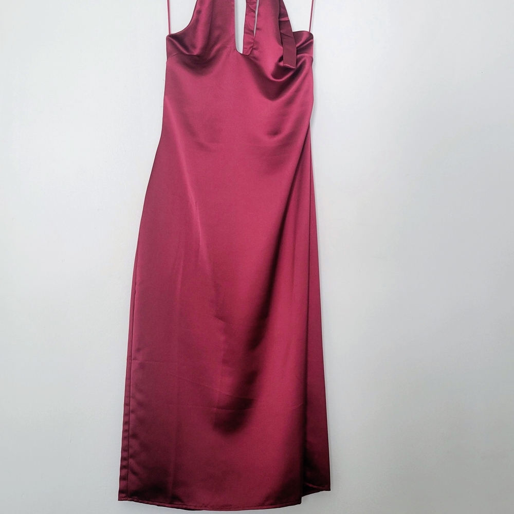 Jason Wu Deep Red Backless Halter Dress